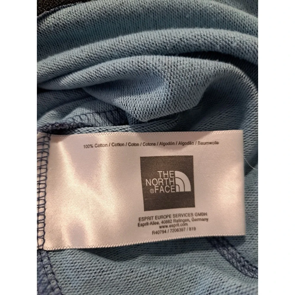 The North Face Summit Series Blue Heather Full Zip Hoodie Mens Medium Raglan - Picture 4 of 7
